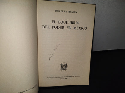 98- El Equilibrio Del Poder En México - Luis De La Hidalga. Universidad Nacional Autónoma De México