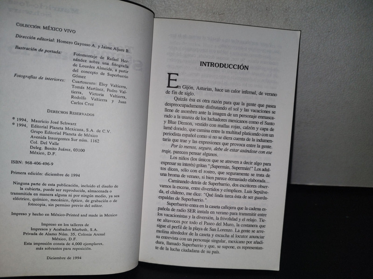 84- Todos Somos Superbarrio - Mauricio-José Schwarz - Primera Edición: Diciembre De 1994