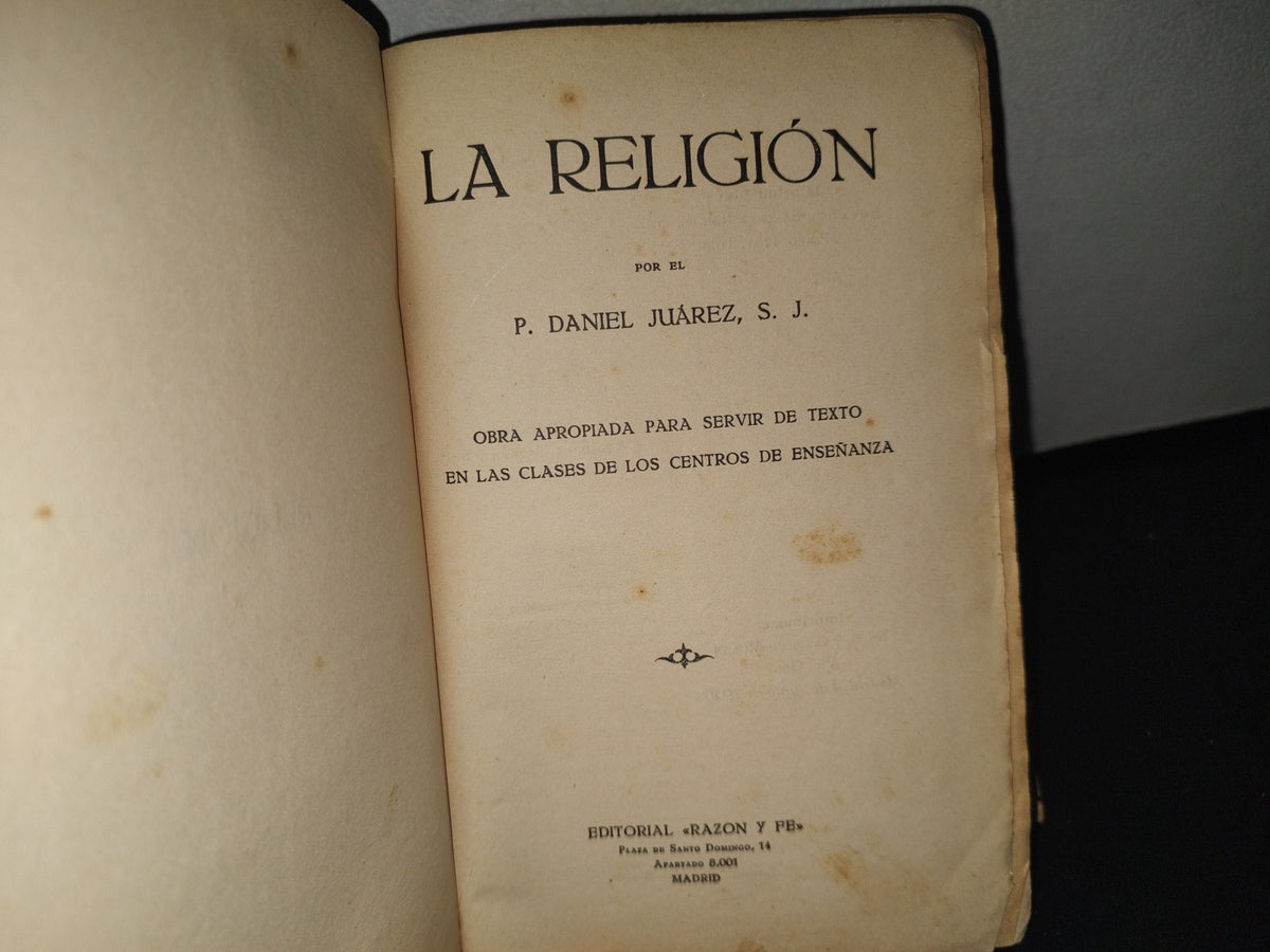 171- La Religión - P. Daniel Juárez - 1930