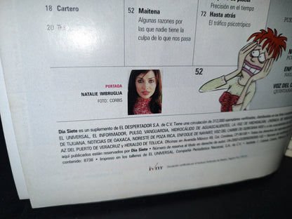 166- Revista Día Siete. Natalie Imbruglia. No. 253 - 2005