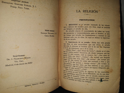 171- La Religión - P. Daniel Juárez - 1930