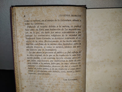 64- Eugenia Marlitt. Obras Completas. Volumen I - La Segunda Mujer - 1922