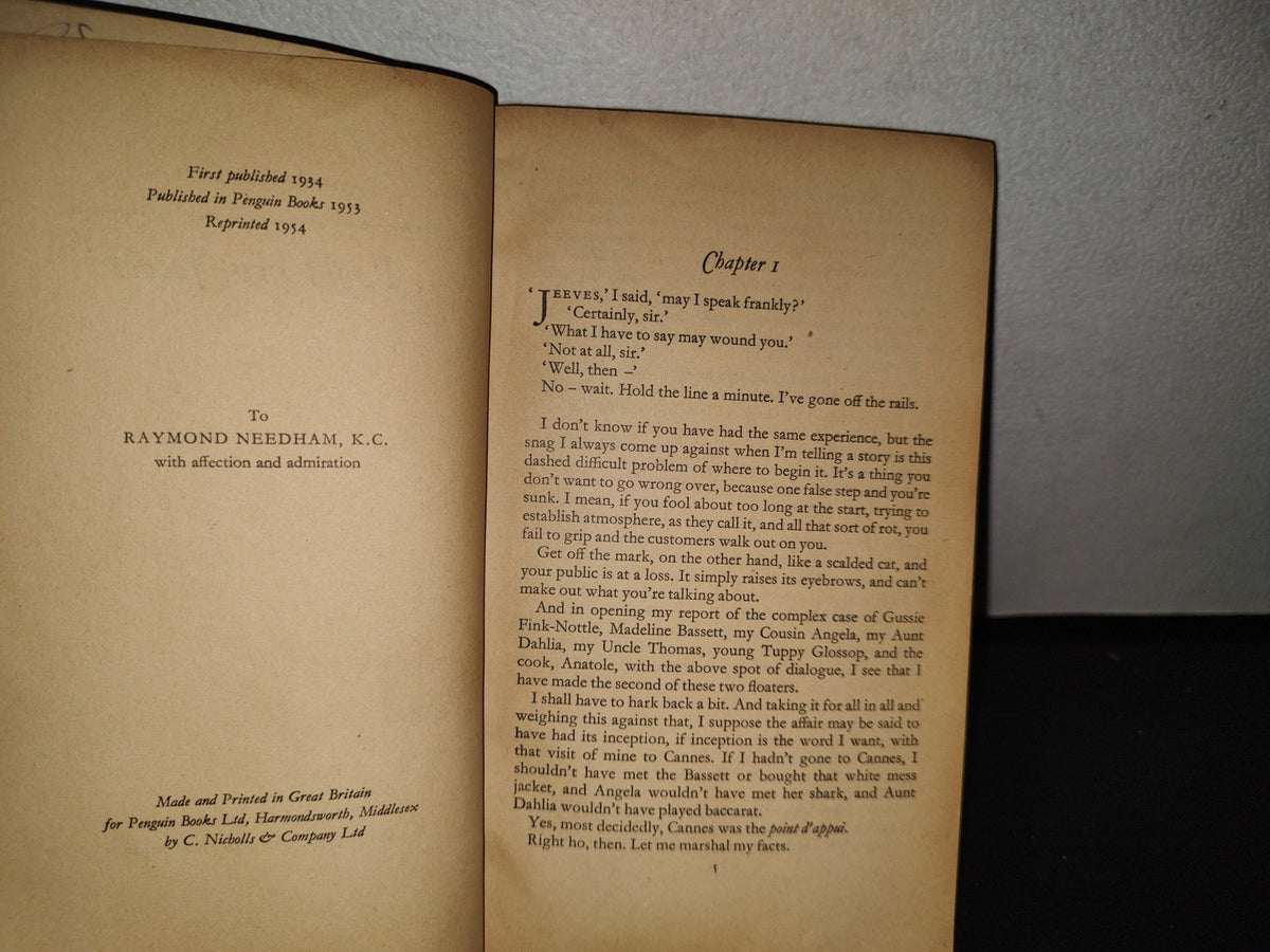 91- Right Ho, Jeeves - P. G. Wodehose - Penguin Books - 1954