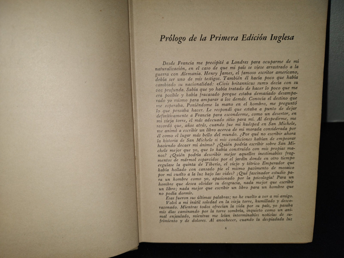 202- La Historia De San Michele - Axel Munthe - Editorial Selecciones S. A., México, D. F., 1956