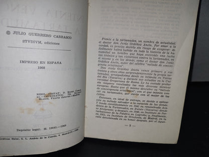 212- Intenta Vencer La Tartamudez - Dr. D. Jesús Ordóñez Ancín - Studium Ediciones - 1968