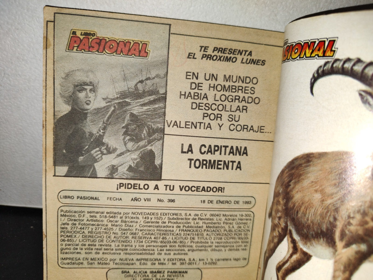 180- El Libro Pasional. Abejas Asesinas - No. 396 - Año VIII, Enero 1993