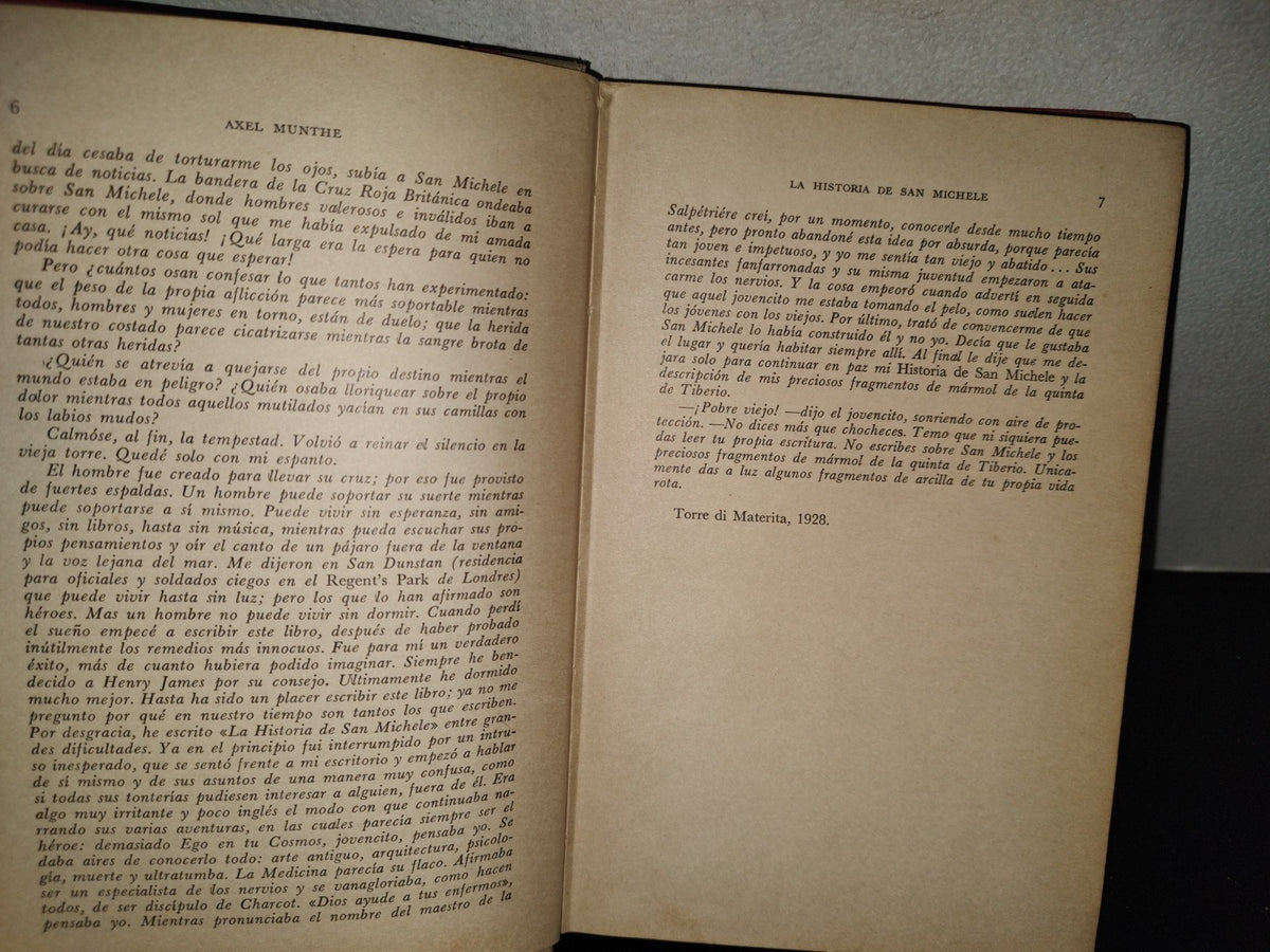 202- La Historia De San Michele - Axel Munthe - Editorial Selecciones S. A., México, D. F., 1956