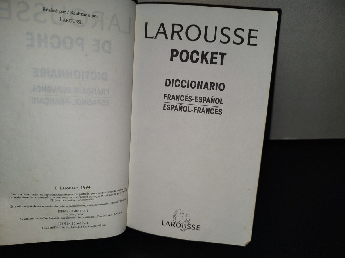 158- Larousse De Poche. Dictionnaire Francais-Espagnol / Español-Francés