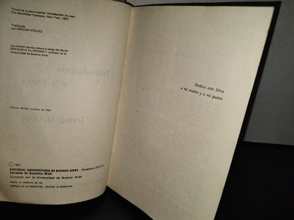 139- Introducción A La Lógica - Irving M. Copi - Editorial Universitaria De Buenos Aires - 1969
