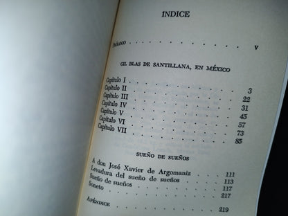 124- Gil Blas Santillana En México. Bernardo María De Calza. Sueño De Sueños - UNAM 1995