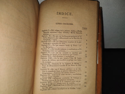 180- Biblioteca Clásica Tomo CLXX. Aulo Gelio / Noches Áticas, Tomo II - Madrid, Librería De La Viuda De Hernando Y Ca. 1893