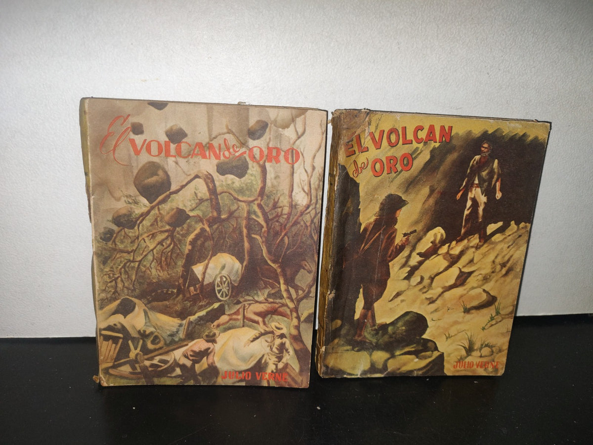 132- El Volcán De Oro - Julio Verne - Editorial Fantasía México 1945 (Los 2 Tomos)