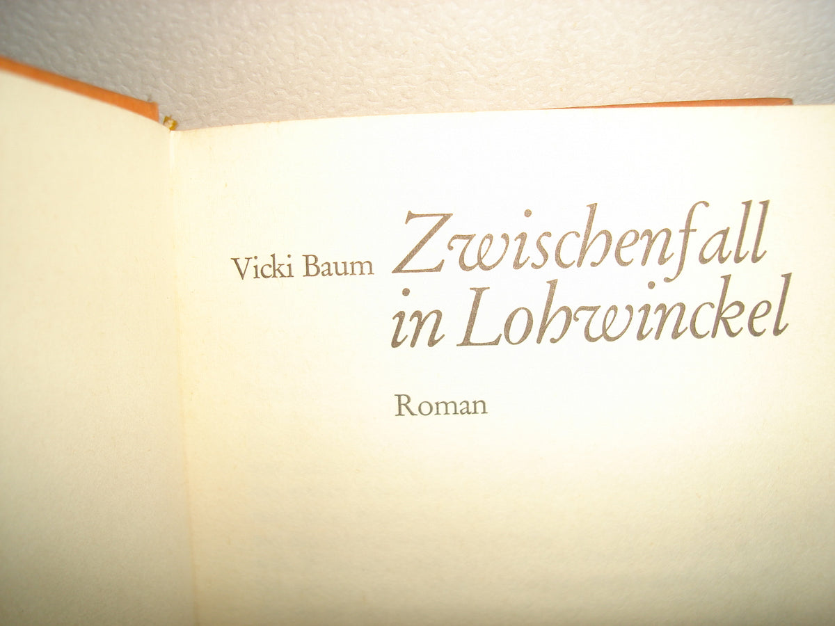 169- Alemán - Zwischenfall In Lohwinckel - Vicki Baum