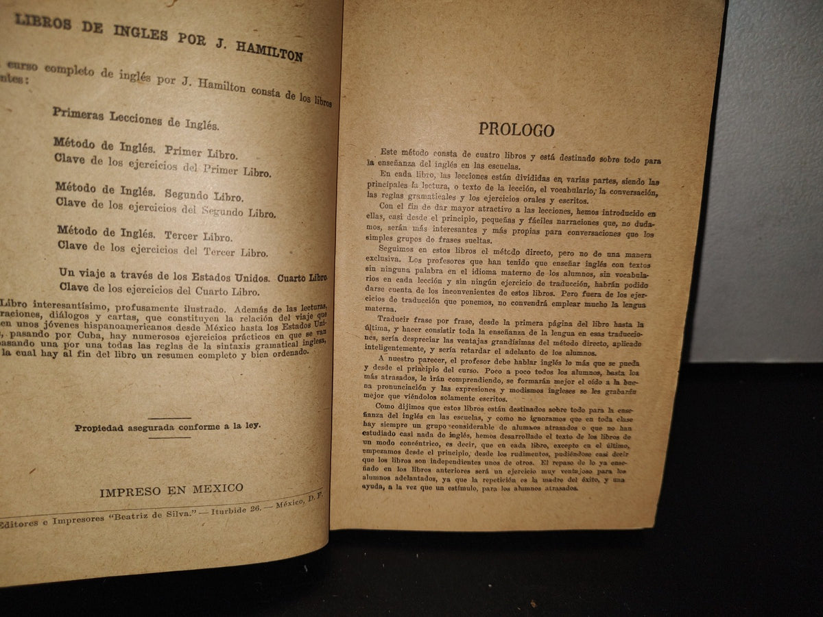 80- Método De Inglés. Primer Libro - J. Hamilton - 1954