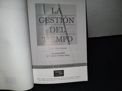 87-2- La Gestión Del Tiempo - Jeff Davidson - 2000