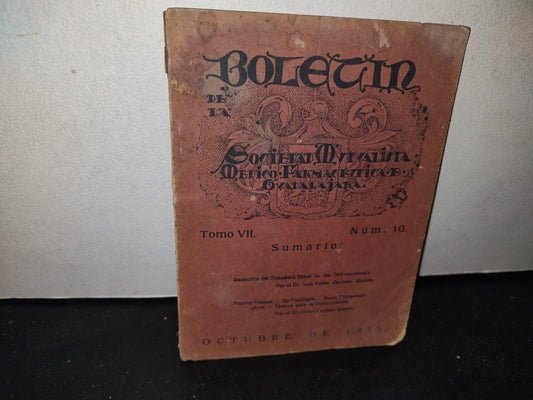 173- Boletín De La Sociedad Mutualista Médico-Farmacéutica De Guadalajara - Octubre 1935