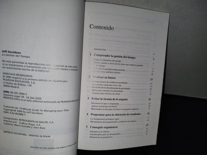 87-2- La Gestión Del Tiempo - Jeff Davidson - 2000