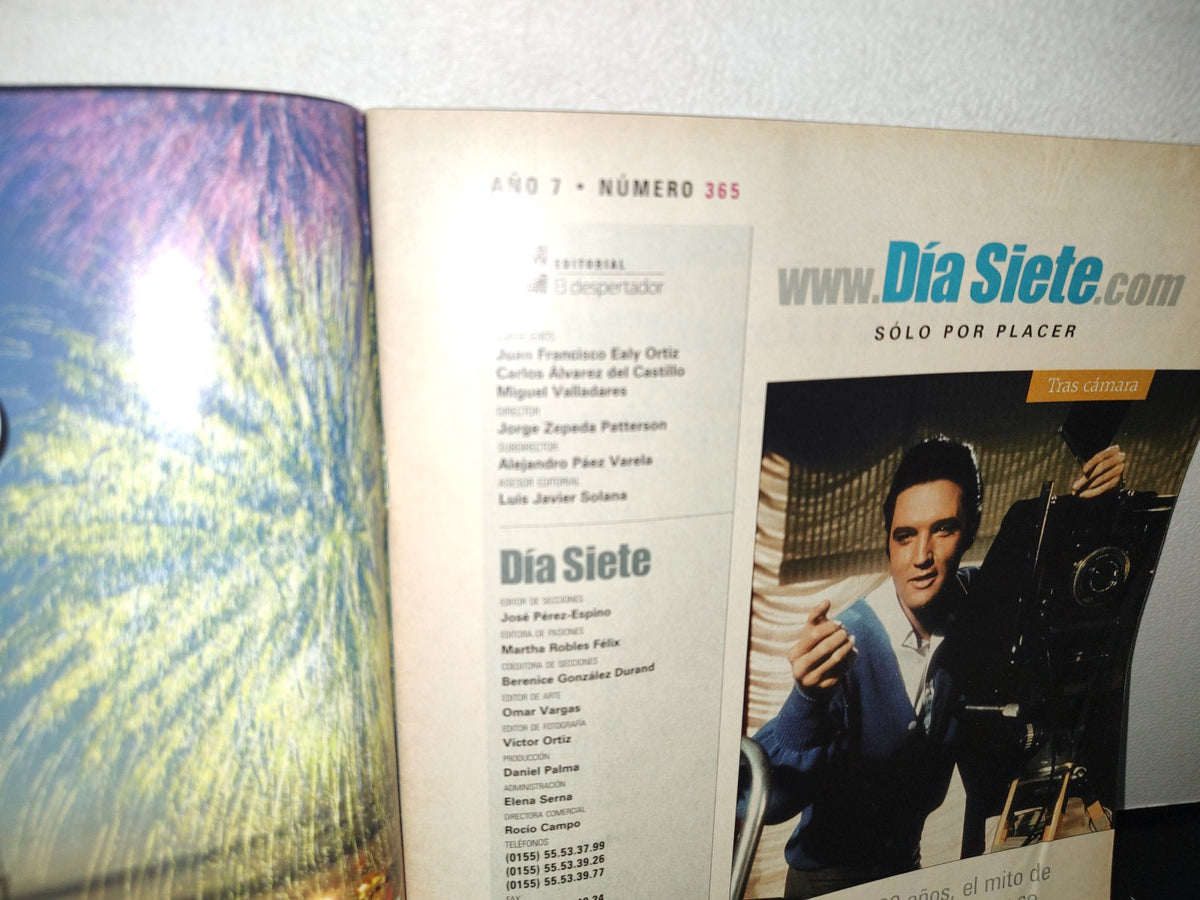 166- Revista Día Siete. Elvis Presley / José José. No. 365 - 2007