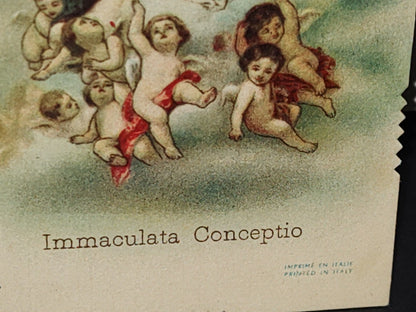 A10C1-2- Antigua Bella Estampa De La Inmaculada Concepción - Zamora, 1936