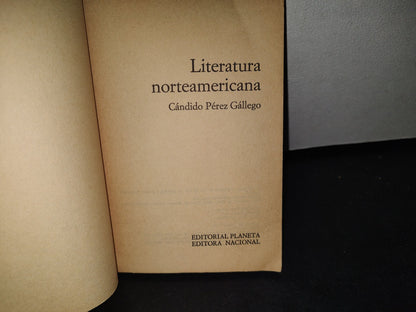 163- Biblioteca Cultural Rtve. Literatura Norteamericana - Cándido Pérez Gállego - 1975