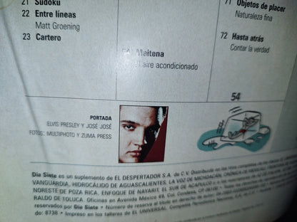 166- Revista Día Siete. Elvis Presley / José José. No. 365 - 2007