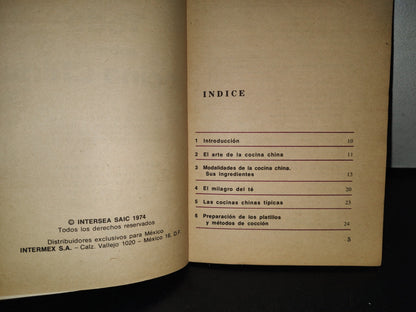 123- Biblioteca Noblesse De Cocina Mexicana: Todo Sobre La Cocina China - Ediciones Gaviota - 1974
