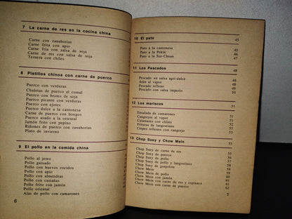 123- Biblioteca Noblesse De Cocina Mexicana: Todo Sobre La Cocina China - Ediciones Gaviota - 1974