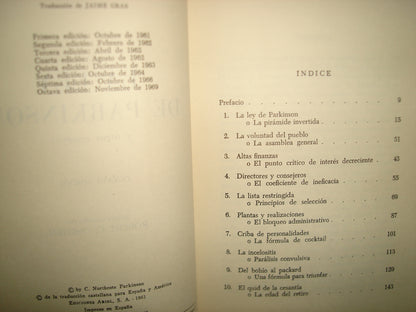 34- La Ley De Parkinson Y Otros Ensayos - C. Northcote Parkinson