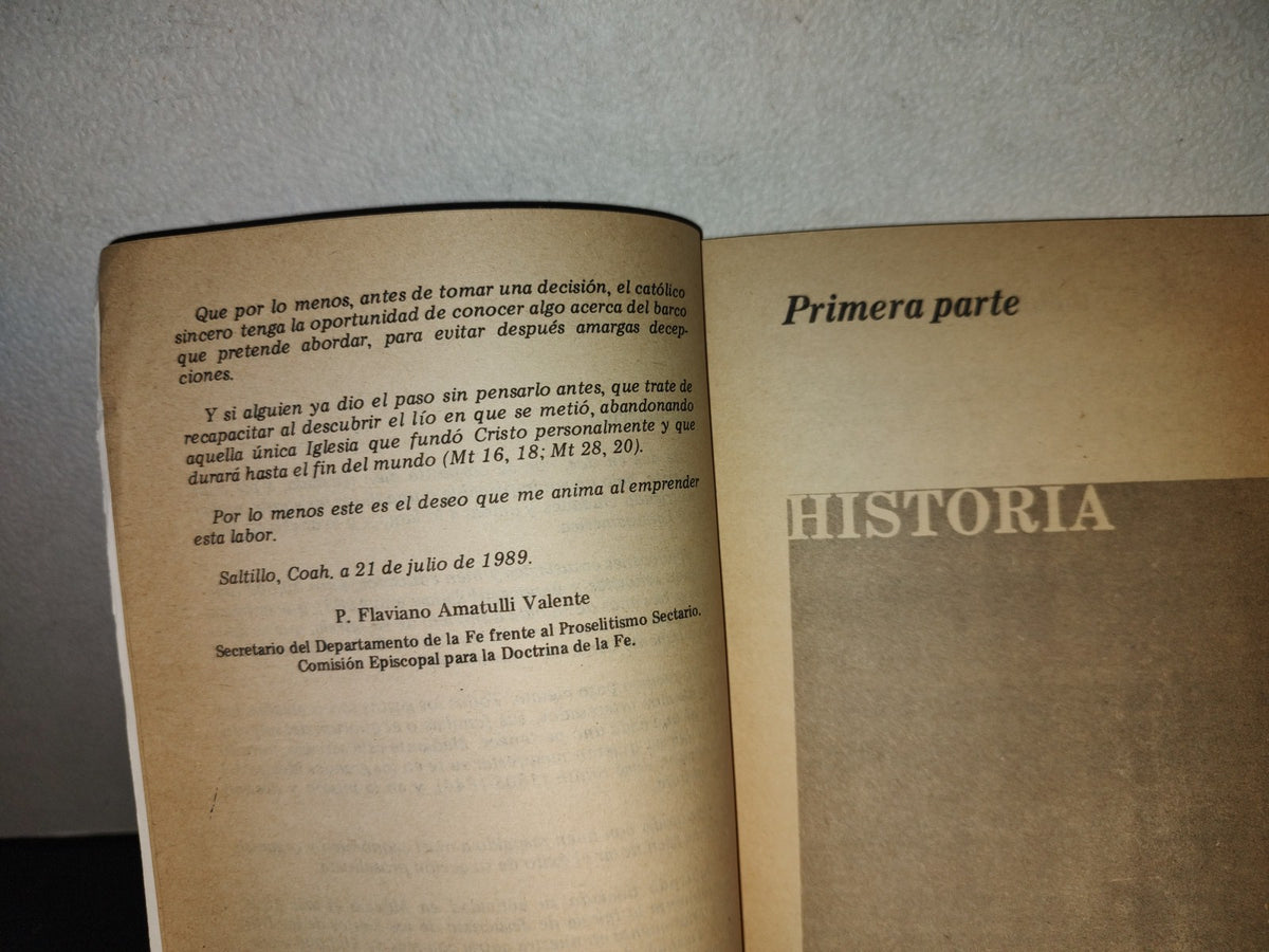 201- Los Mormones. Paganismo Con Pantalla Cristiana - P. Flaviano Amatulli Valente, Primera Edición 1989