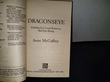 91- Dragonseye. Published In Great Britain As Red Star Rising - Anne Mccaffrey - 1998