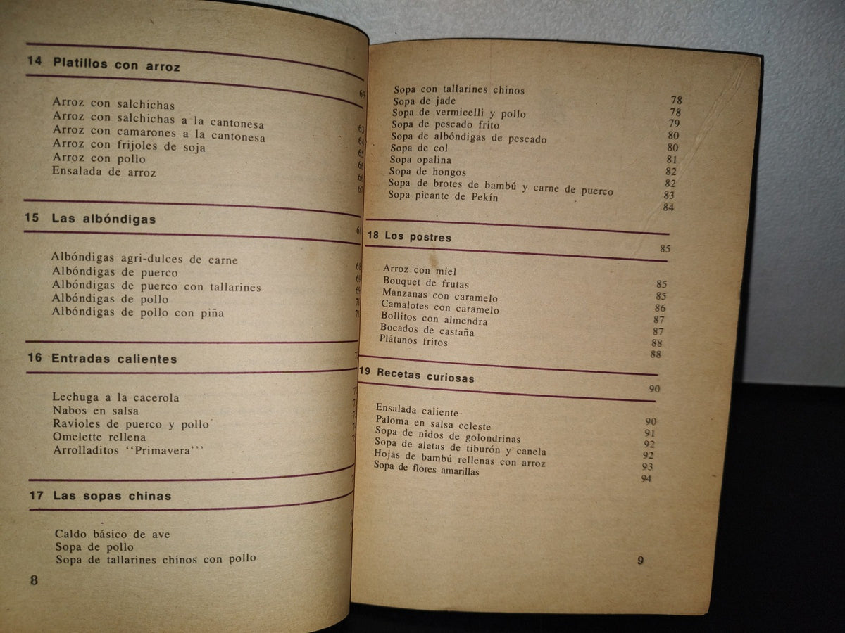 123- Biblioteca Noblesse De Cocina Mexicana: Todo Sobre La Cocina China - Ediciones Gaviota - 1974