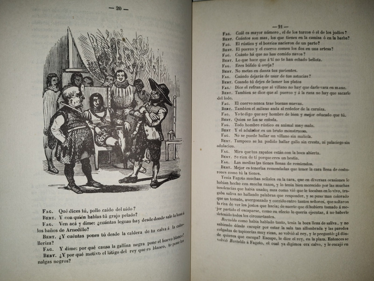 220- Historia De Bertoldo, La De Su Hijo Bertoldino Y La De Su Nieto Cacaseno - Tío Camorra. Reproducción Facsimilar De La Edición De 1843. Manuel Porrúa S. A. Colección Documentos Mexicanos 10 - Primera Edición 1976