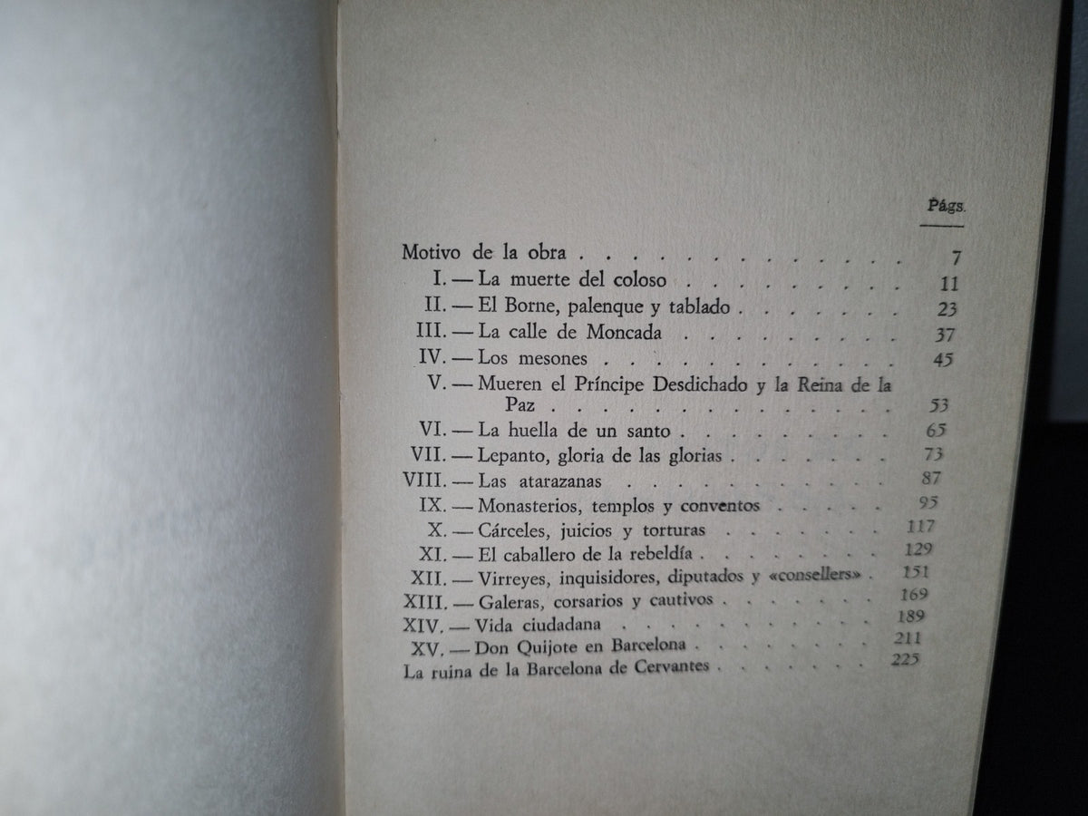 57- La Barcelona De Cervantes - Luis G. Manegat - Primera Edición 1964