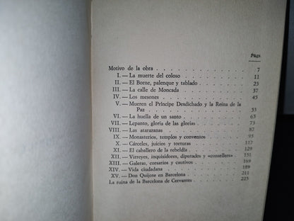 57- La Barcelona De Cervantes - Luis G. Manegat - Primera Edición 1964
