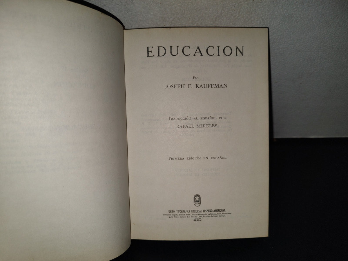 158- Educación - Joseph Kauffman - Uteha - 1967