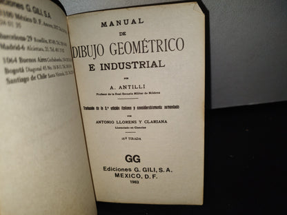 92- Dibujo Geométrico E Industrial - A. Antilli - Ediciones Gili 1983
