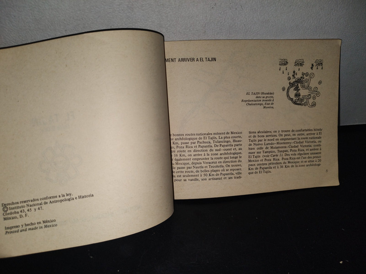 90- El Tajín. Guía Oficial - Instituto Nacional De Antropología E Historia - México 1976
