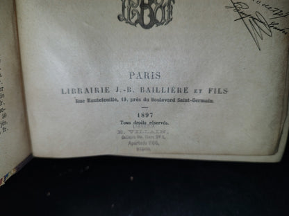 65- Francés. Traité Élémentaire De Chimie Biologique, Pathologique Et Clinique - 1897