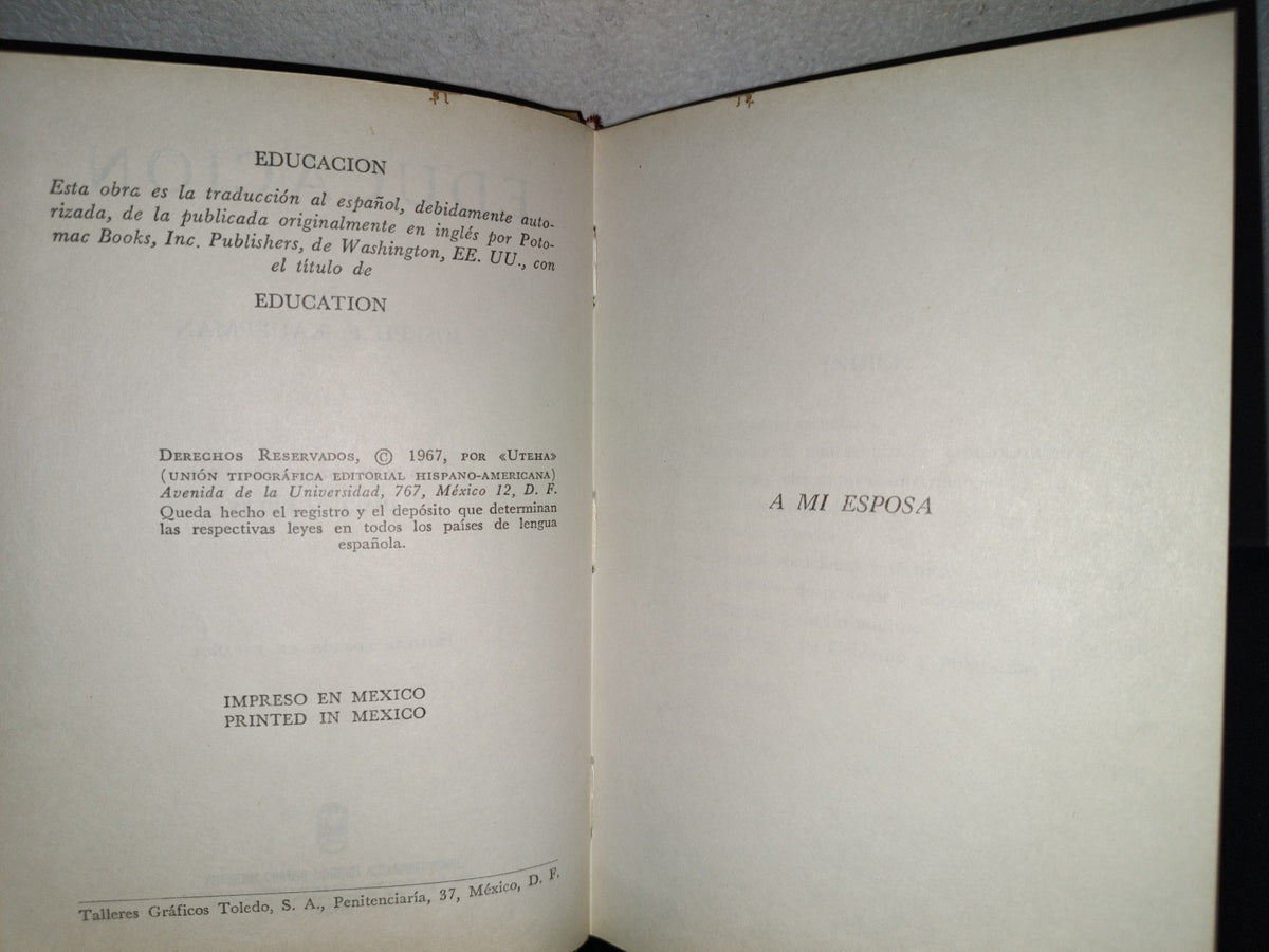158- Educación - Joseph Kauffman - Uteha - 1967