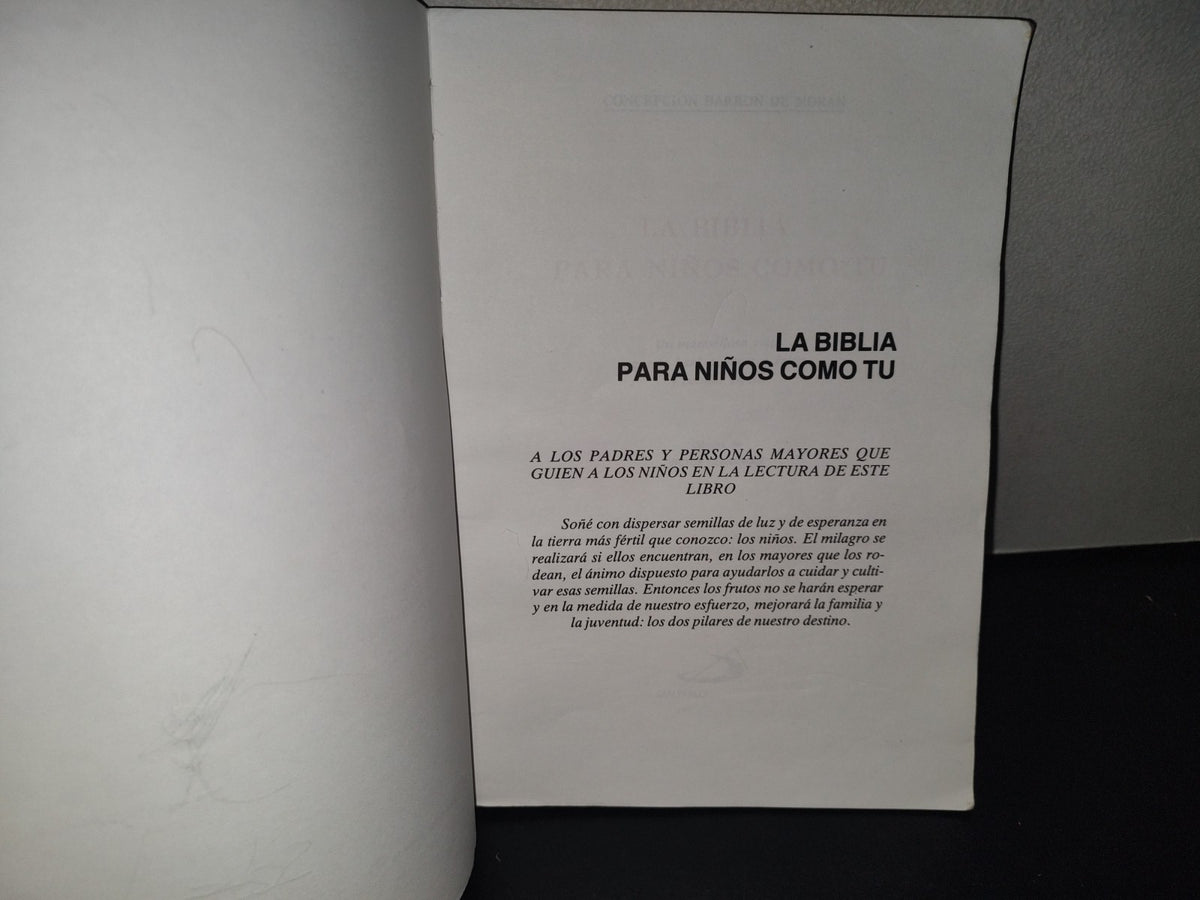 215- La Biblia Para Niños Como Tú - Concepción Barrón De Morán - Ediciones Paulinas 1998