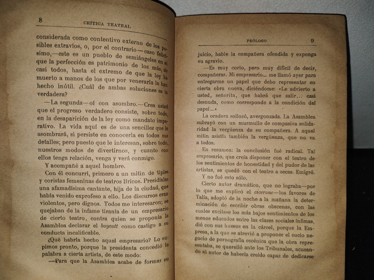 64- Diez Años De Crítica Teatral (1907-1916) - P. Caballero - 1916