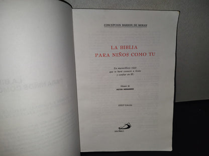 215- La Biblia Para Niños Como Tú - Concepción Barrón De Morán - Ediciones Paulinas 1998