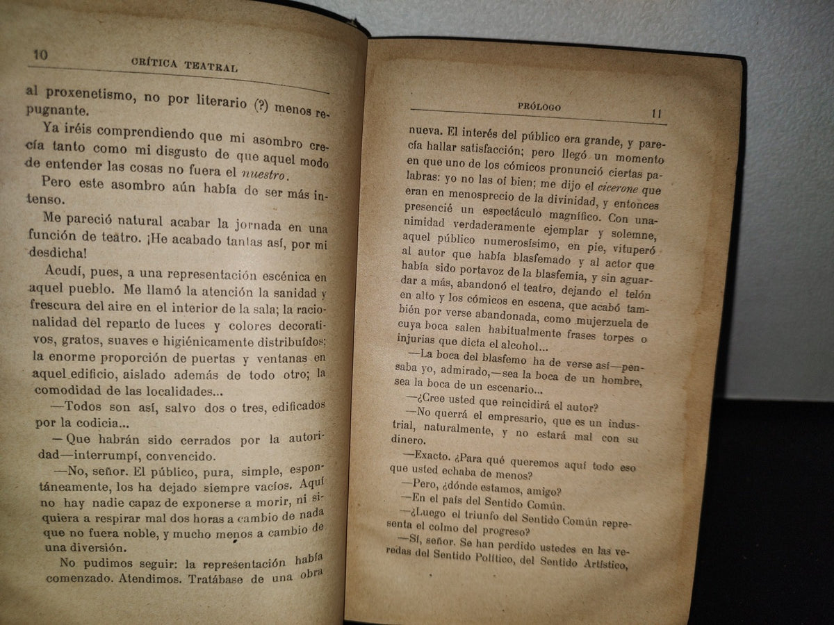 64- Diez Años De Crítica Teatral (1907-1916) - P. Caballero - 1916