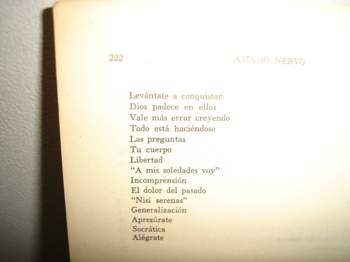 23- Antología De Amado Nervo. Selección Y Prólogo De Alfonso Reyes - 1980