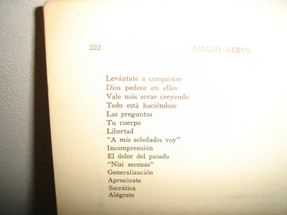 23- Antología De Amado Nervo. Selección Y Prólogo De Alfonso Reyes - 1980