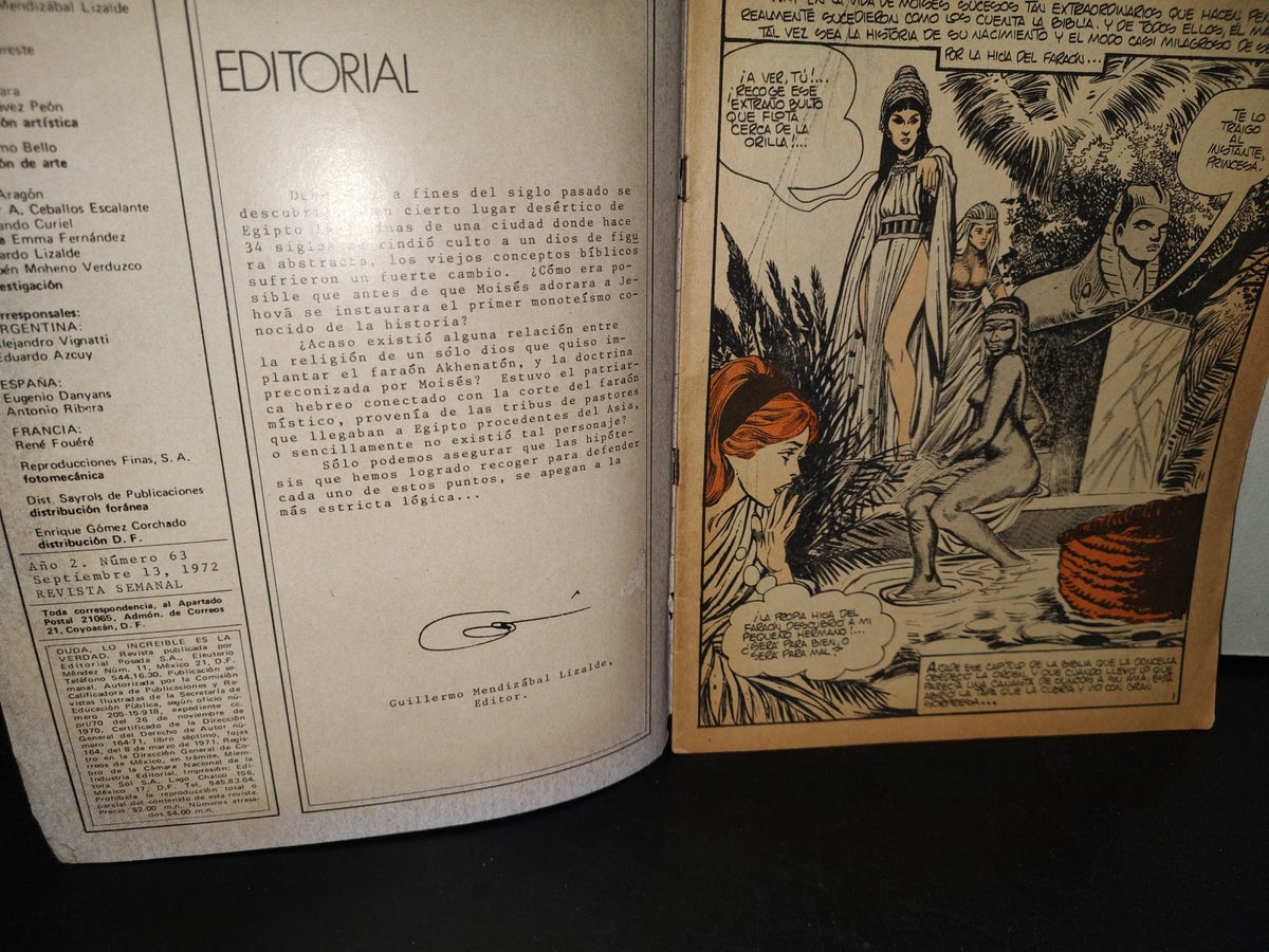 209- Duda. Lo Increíble Es La Verdad. Moises, Un Enigma Que Aún No Se Resuelve - Año 2 # 63, 1972