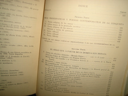 7- Historia De La Literatura Española. Historia De La Literatura Mexicana - Guillermo Díaz Plaja - Editorial Porrúa 1967