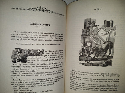 220- Historia De Bertoldo, La De Su Hijo Bertoldino Y La De Su Nieto Cacaseno - Tío Camorra. Reproducción Facsimilar De La Edición De 1843. Manuel Porrúa S. A. Colección Documentos Mexicanos 10 - Primera Edición 1976