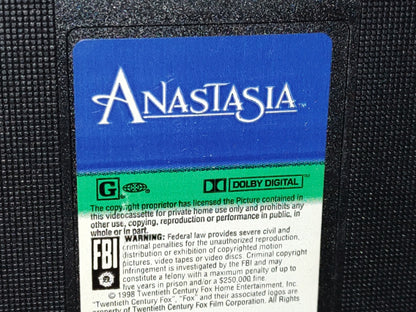 A5- Película Original Vhs De Disney: Anastasia - 1998