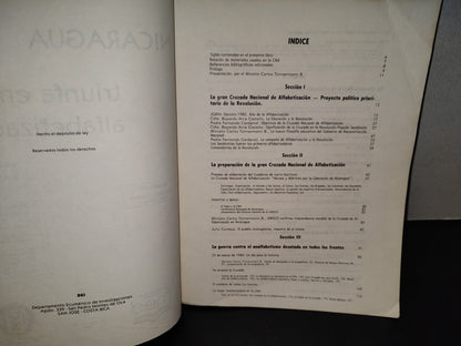 143- Nicaragua Triunfa En La Alfabetización. Documentos Y Testimonios - Ministerio De Educación Med - San José, Costa Rica 1981
